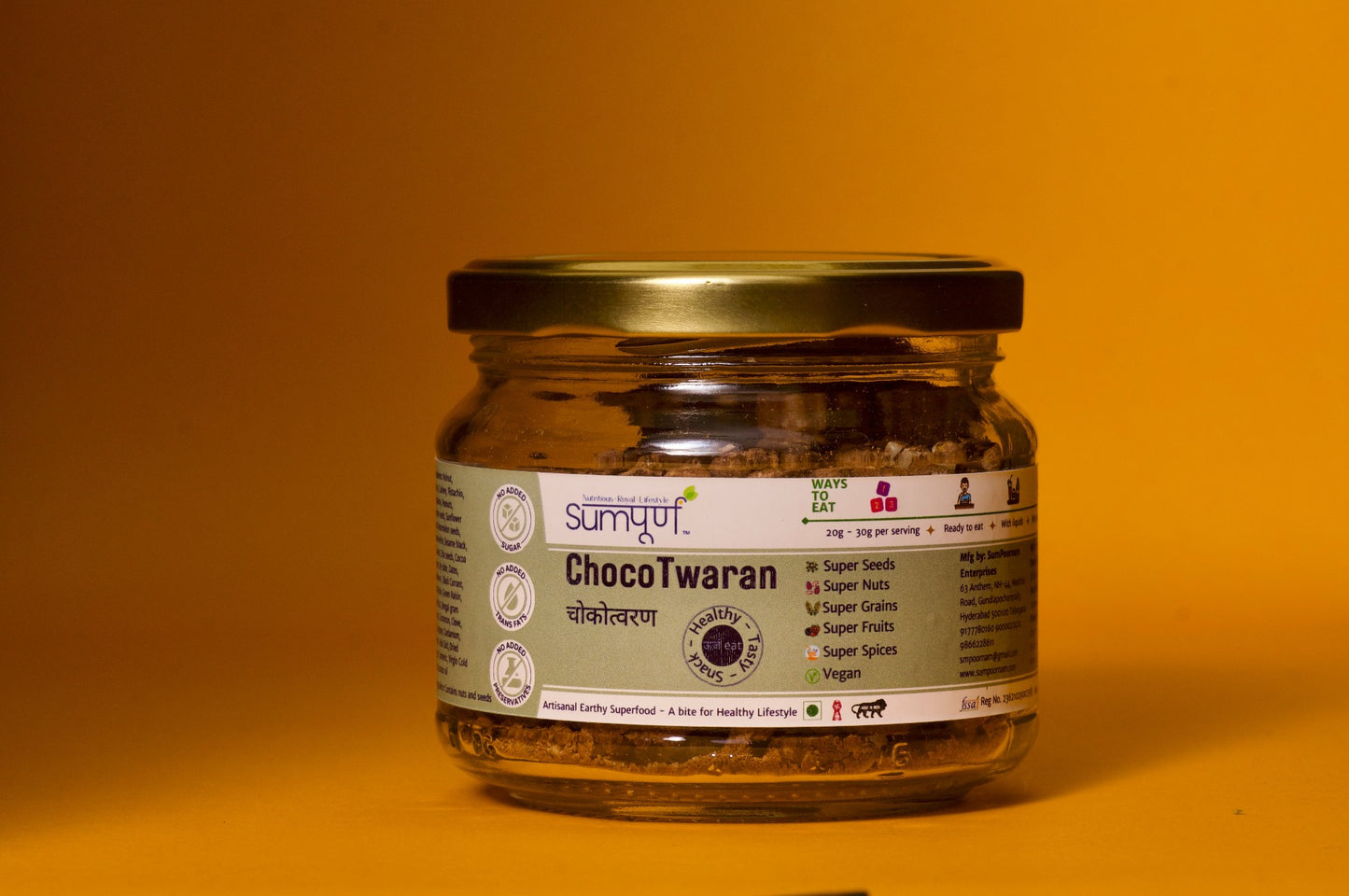 ChocoTwaran 150 grams jar